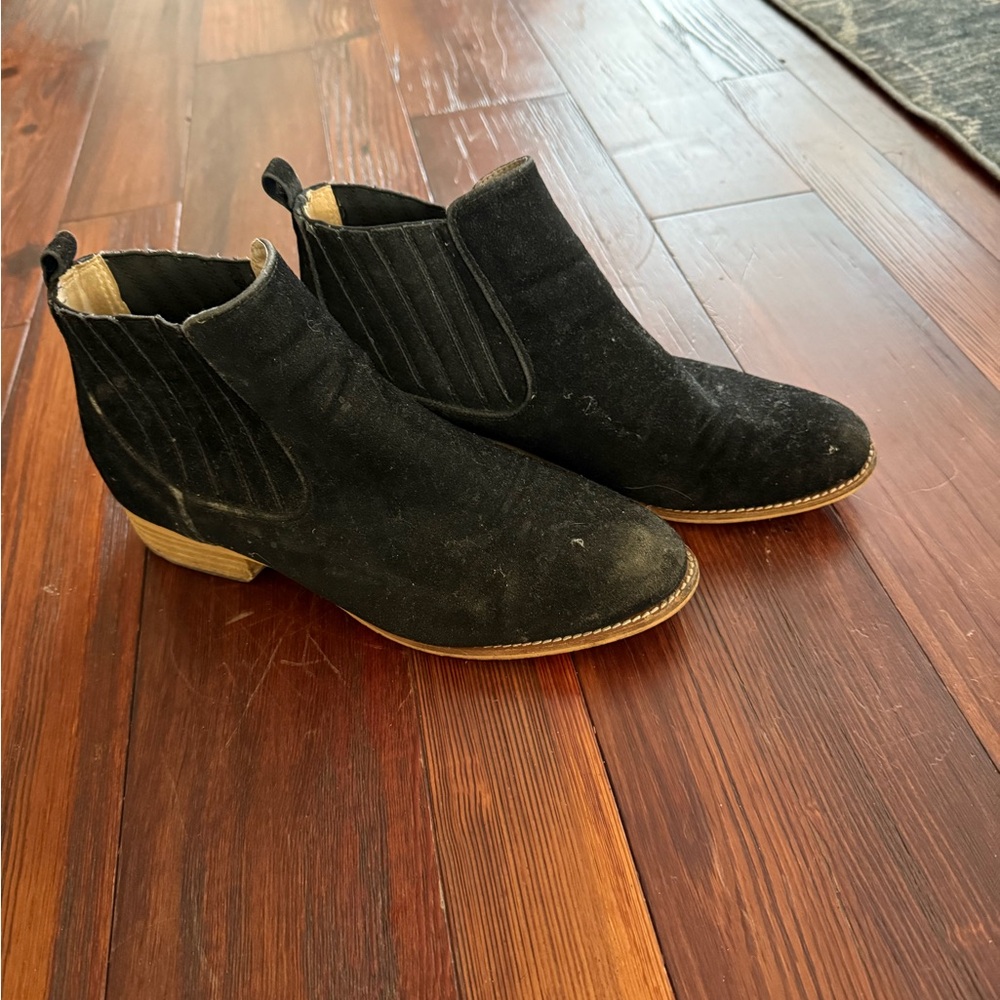 Black Suede Ankle Boots